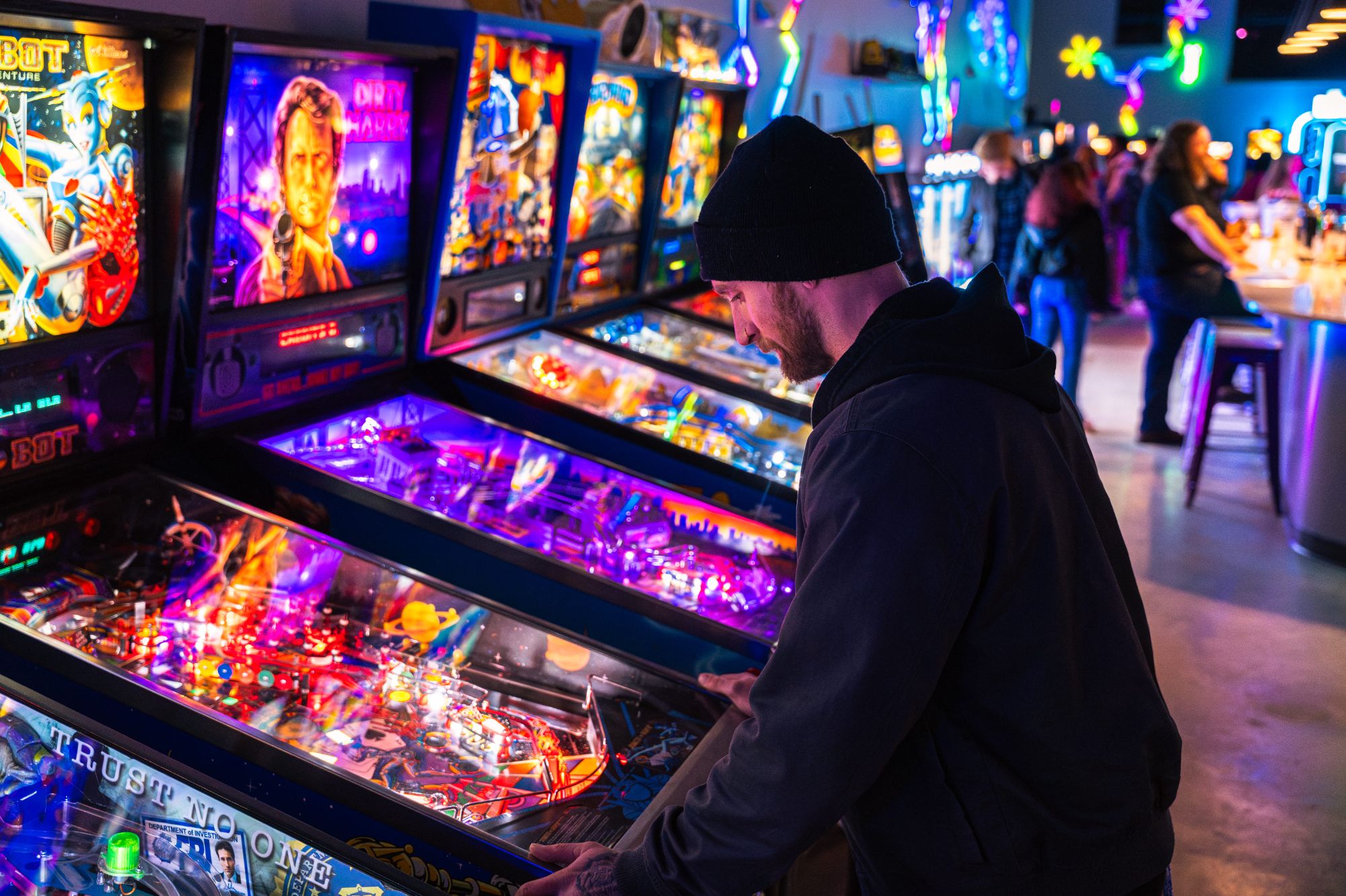 Pirates of the Caribbean pinball machine at Super Rad